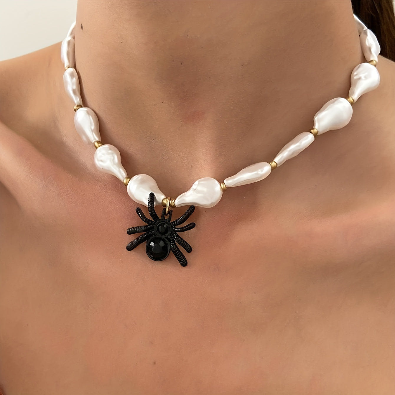 Wholesale Gothic Dark Necklace Distinctive Long  Clavicle Chain  Woolen Chain